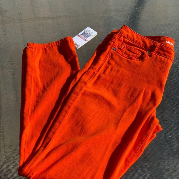 Michael Kors Denim - MK Bright Orange Ultra Soft Denim Jeans! Sz. 10